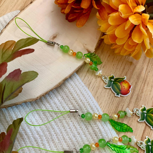 Phone Charm - Kindle accessory - Kawaii keychain - Handmade Keychain - Cell Phone Charm - Phone Jewelry - Plant charm - Phone strap