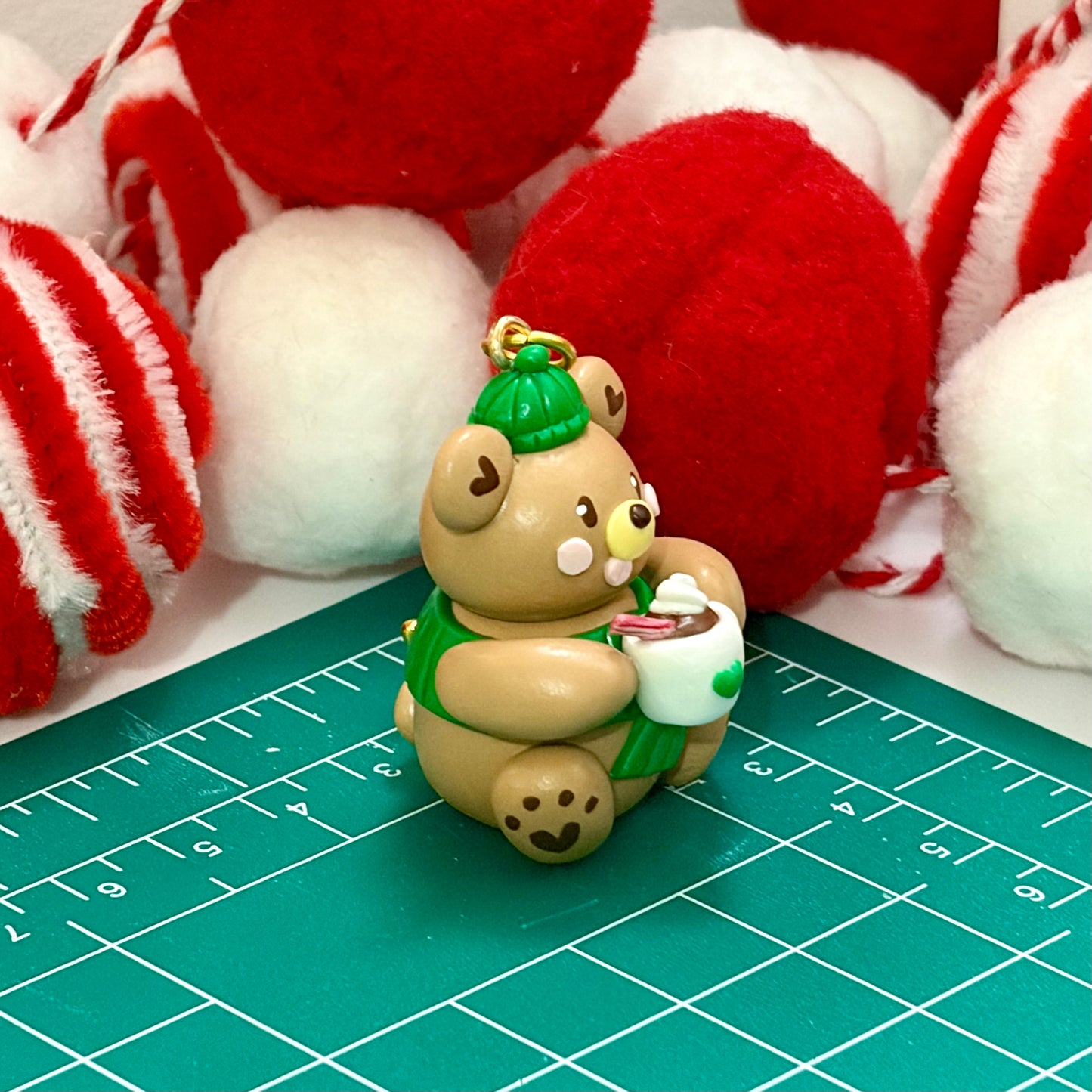 Cafe Bear Keychain [READY TO SHIP]