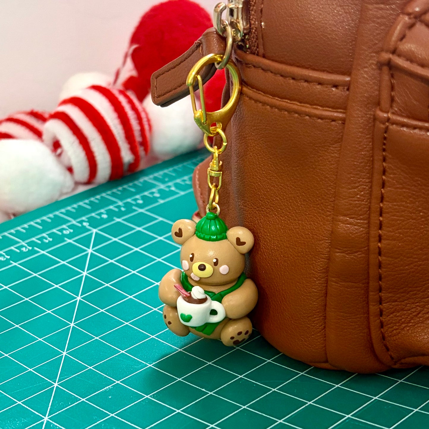 Cafe Bear Keychain [READY TO SHIP]