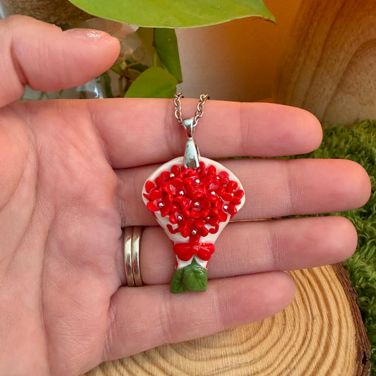 Red Flower Heart Bouquet [PRE-ORDER]