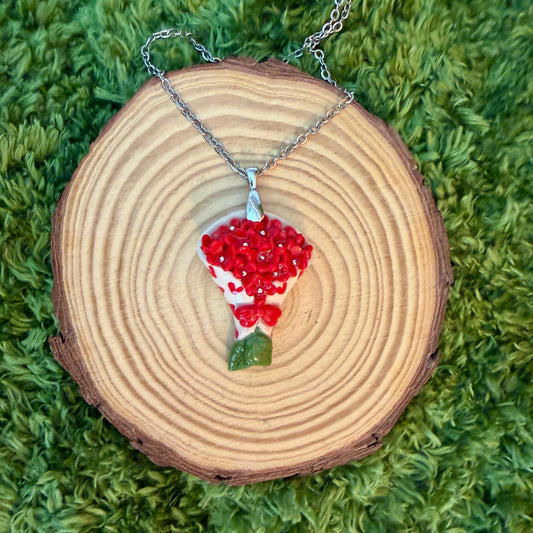 Red Flower Heart Bouquet [PRE-ORDER]