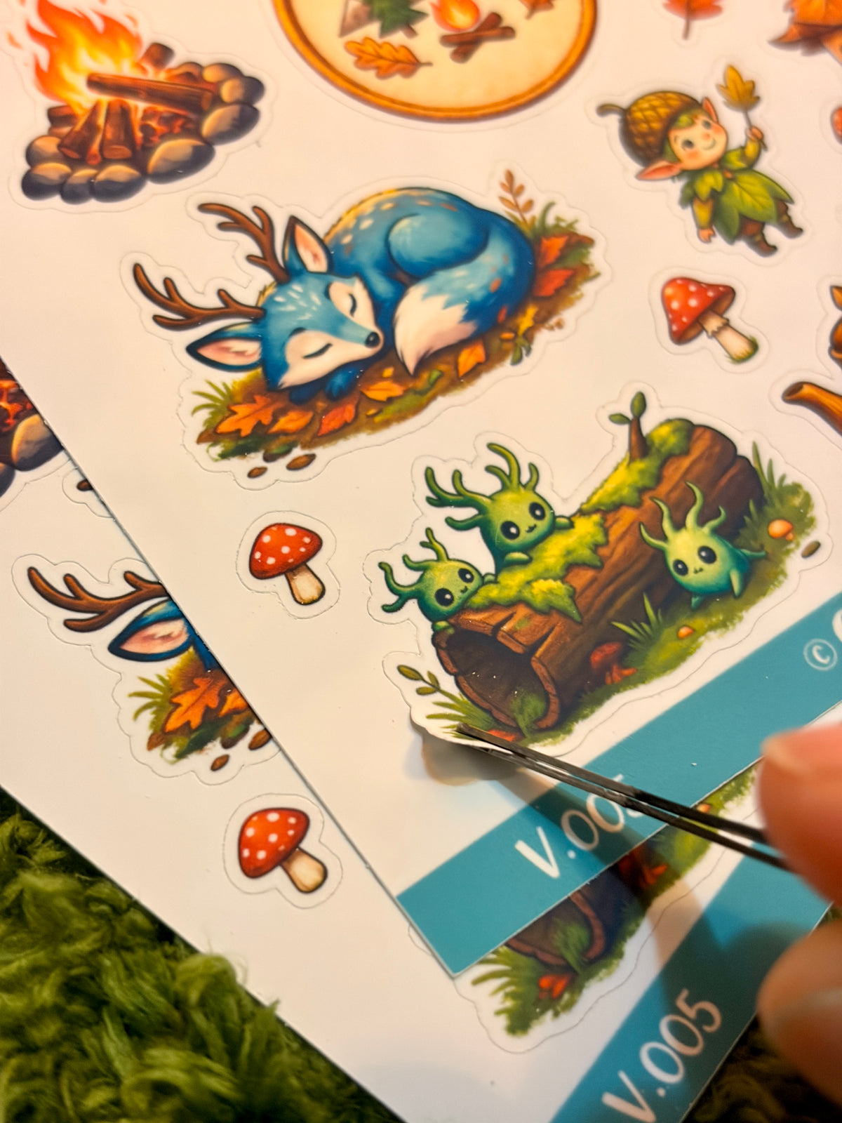 Cozy Camping Sticker Sheet