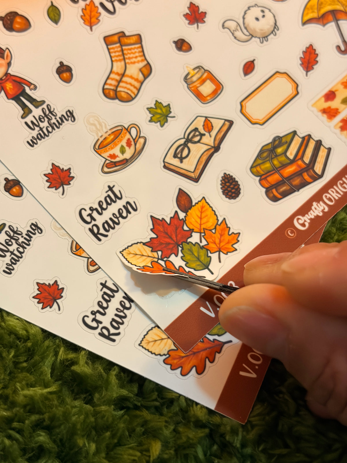 Books & Cozy Vibes Sticker Sheet