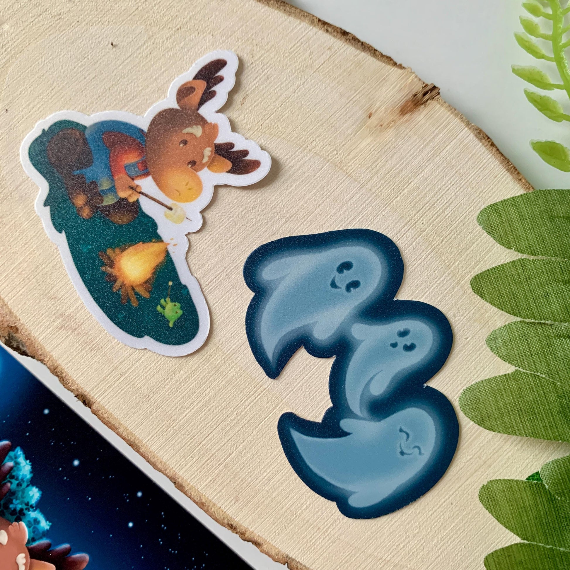 Spooky Art Print and Stickers Set
