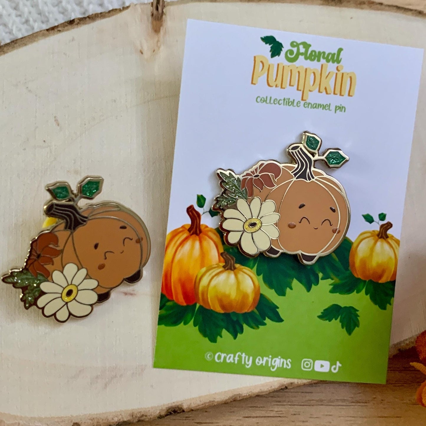 Pumpkin Enamel Pin