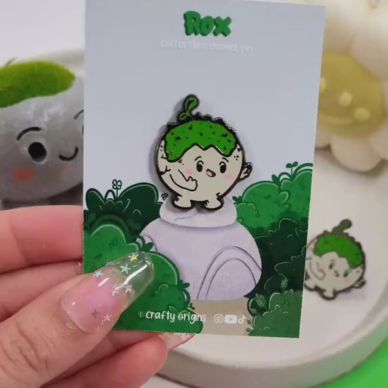Hard Enamel Pin - Plant Lover Pin - Collar Enamel Pins - Kawaii Backpack Pins - Houseplants - Forest core