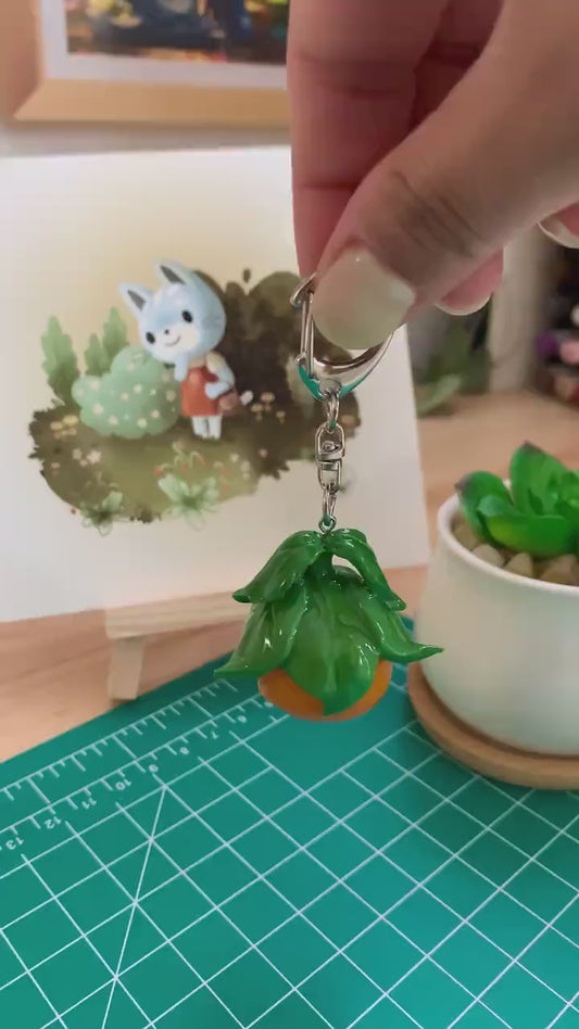 Cozy Pollen Clay Keychain - Clay Sculpture - Desk Friend - Desk Ornament - Clay Charm